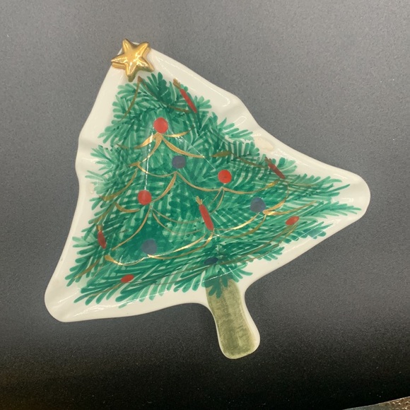 Vintage Christmas Tree Ceramic Ash Tray Made in Italy - Picture 4 of 4